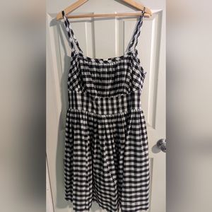 Hearts and Found Black Gingham Sundress 2X Custom